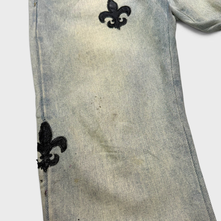 MNMI Fleur De Lis Vintage jeans washed blue 31