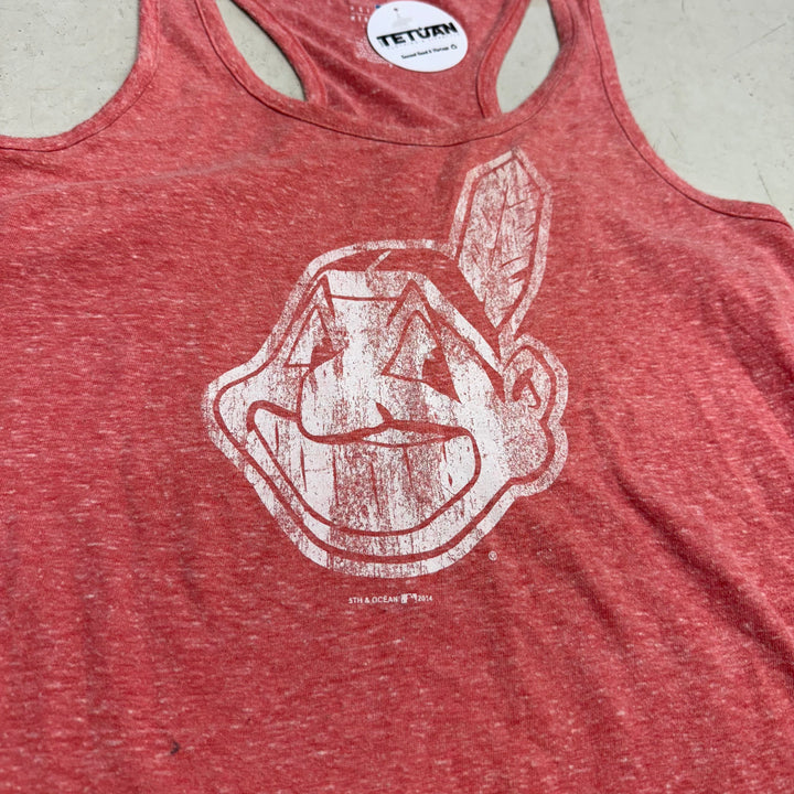 5th & Ocean MLB Womens Vintage Cleveland Indians top red S - Shop-Tetuan