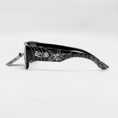 Locs Squared Spider Print Sunglasses black - Shop-Tetuan