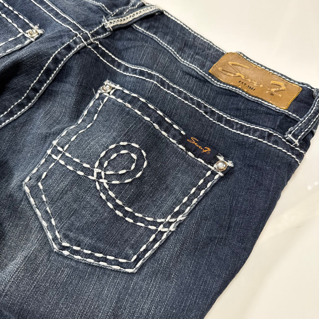 Seven 7 Womens Y2K Jeans Skinny Slim Bootcut dark denim 10 - Shop-Tetuan
