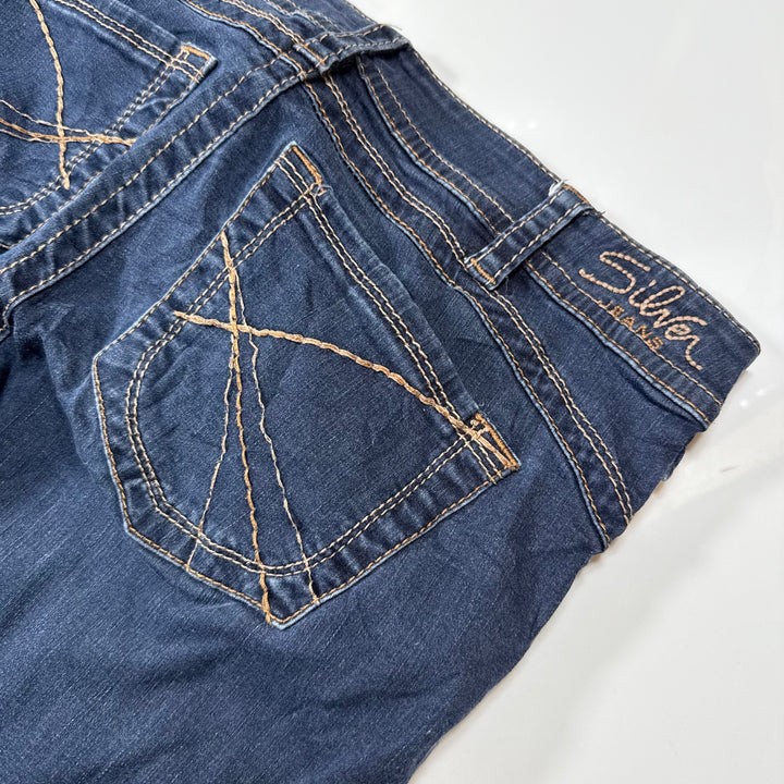 Silver Womens Y2K Jeans Skinny Slim Bootcut dark denim 30 - Shop-Tetuan