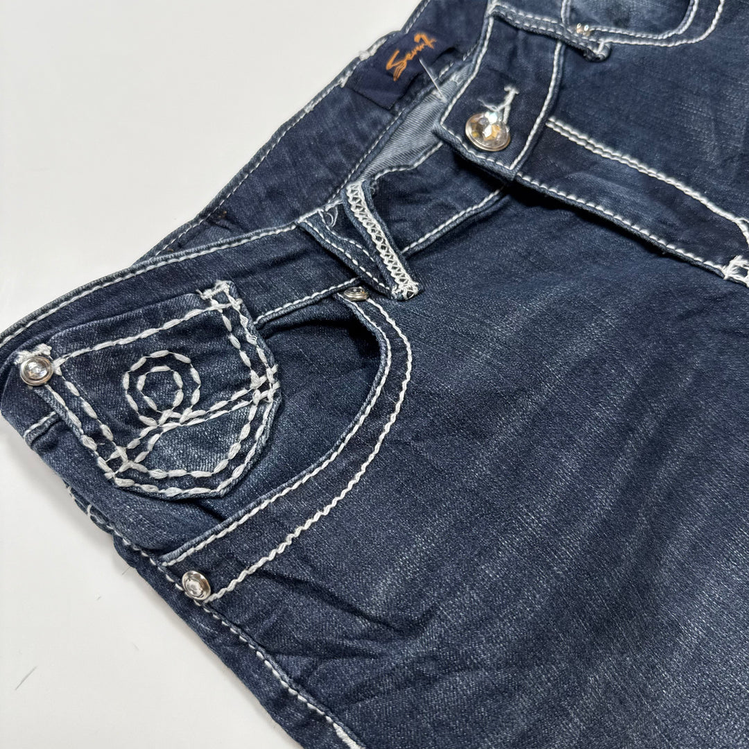 Seven 7 Womens Y2K Jeans Skinny Slim Bootcut dark denim 10 - Shop-Tetuan