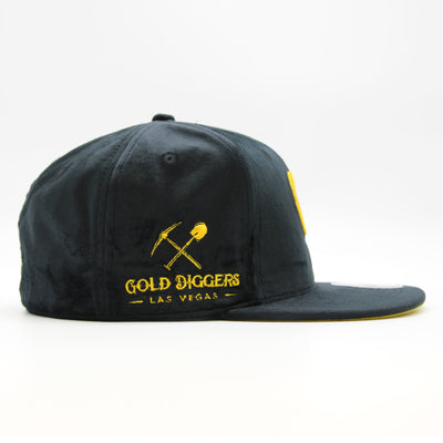 Naughty League Las Vegas Gold Diggers fitted velvet black/gold - Shop-Tetuan