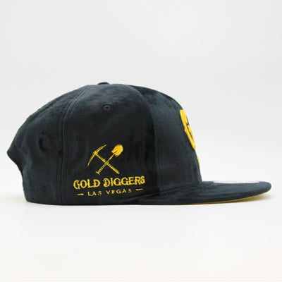 Naughty League Las Vegas Gold Diggers snapback velvet black/gold - Shop-Tetuan