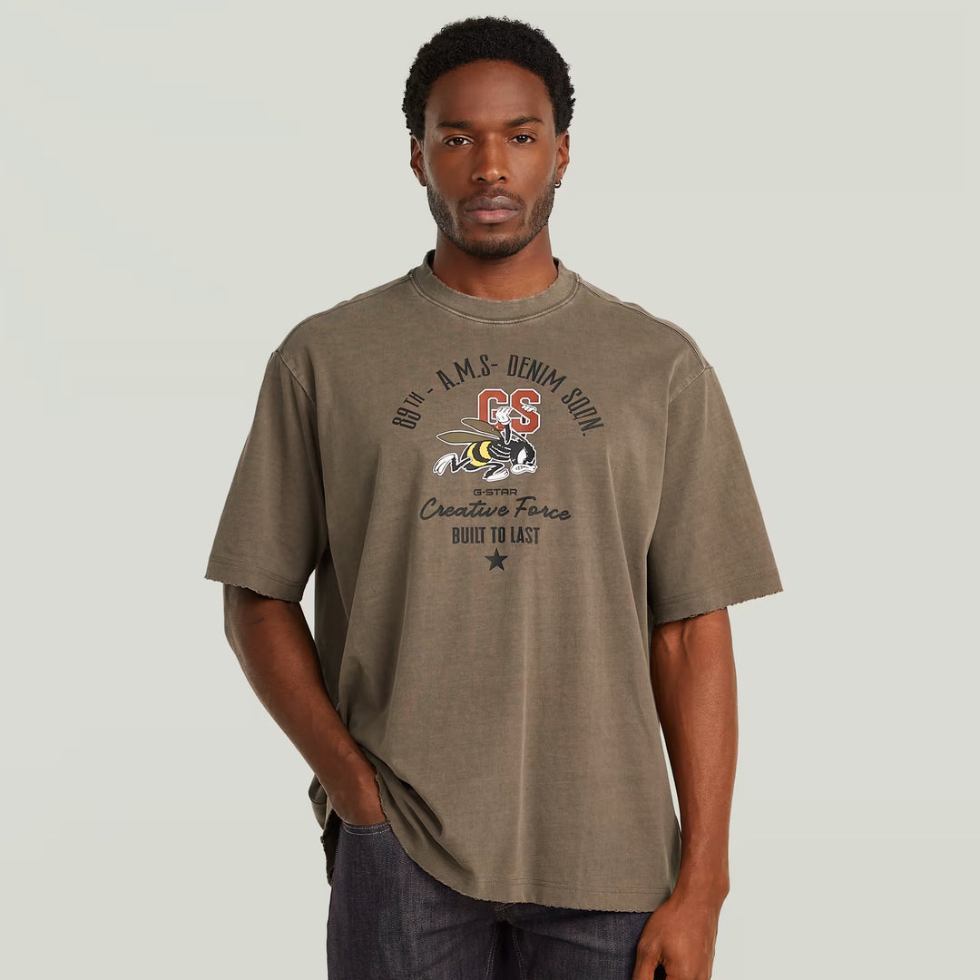 G-Star Front Gr Angry Bee Loose R tee turf gd - Shop-Tetuan