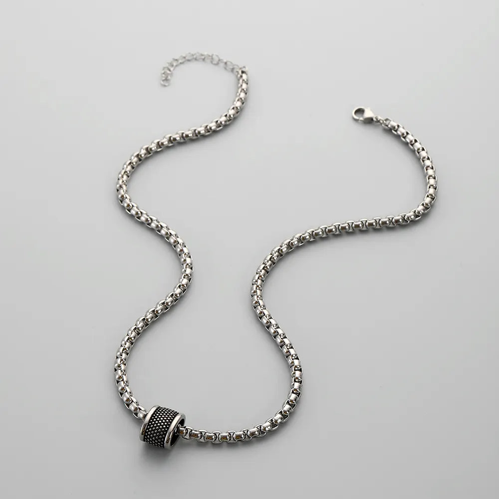 Ring Pendant Necklace steel