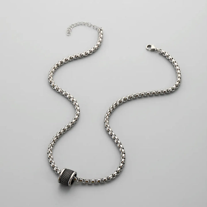 Ring Pendant Necklace steel
