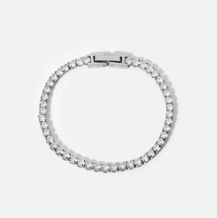 Tennis Bracelet With Zircon steel