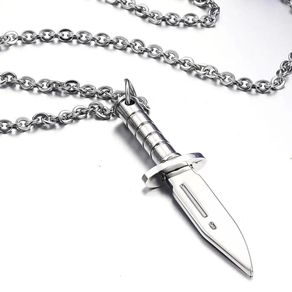 Dagger Pendant necklace steel - Shop-Tetuan