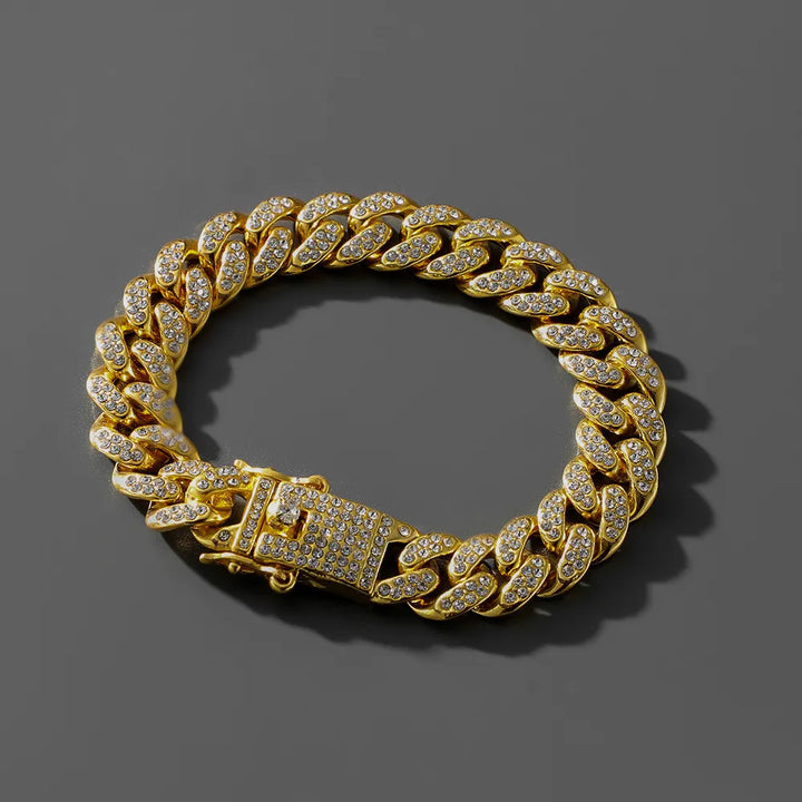 Full Diamond Bracelet gold - Shop-Tetuan