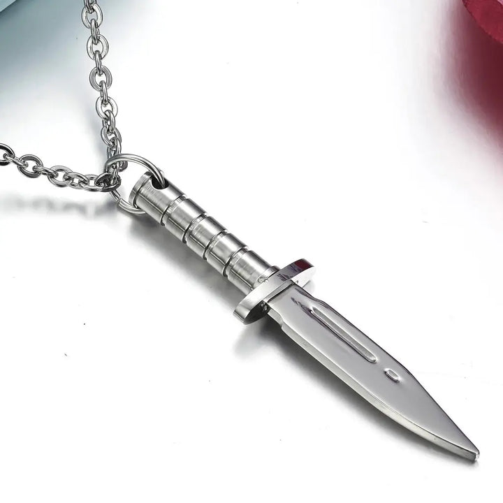 Dagger Pendant necklace steel - Shop-Tetuan