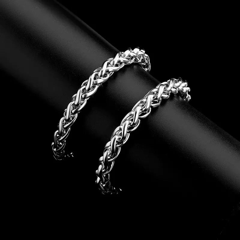 Round Oval Link Chain Necklace 45cm x 5mm steel