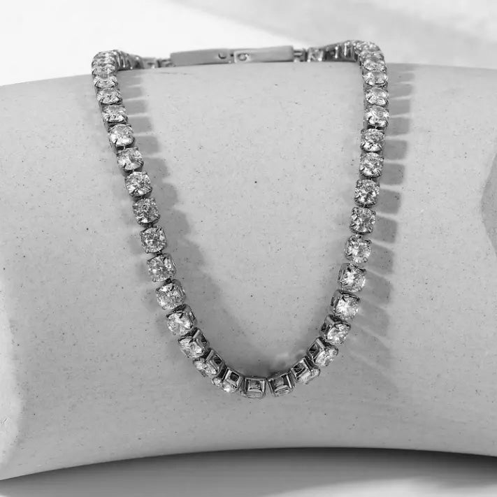 Tennis Bracelet With Zircon steel