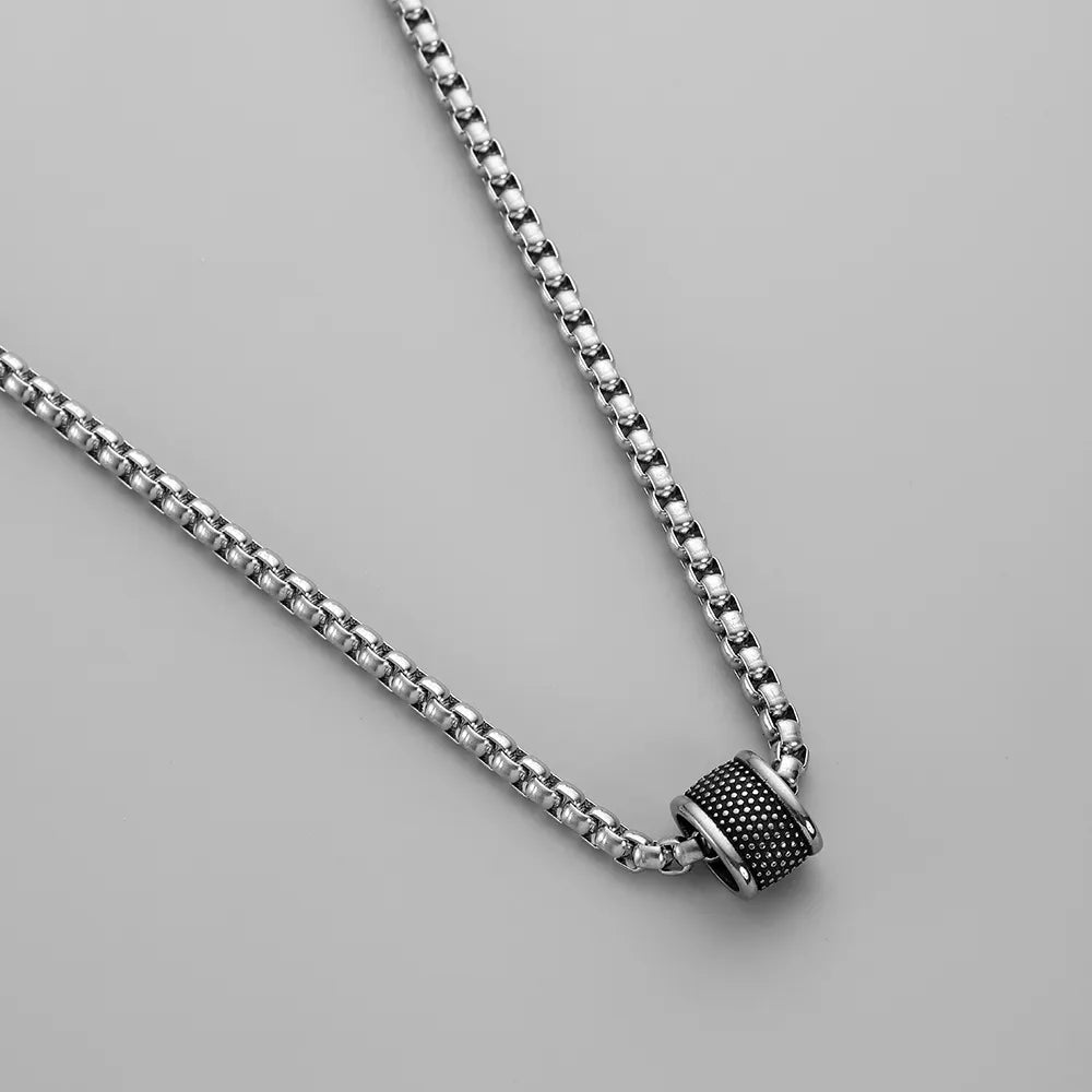Ring Pendant Necklace steel