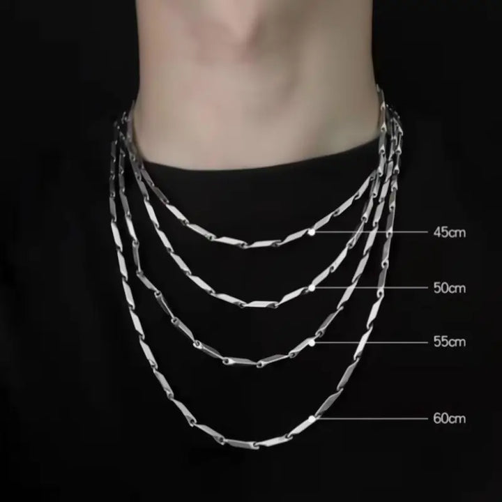 Melon Seed Necklace 50cm steel - Shop-Tetuan