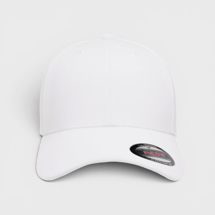 The Classics Yupoong Premium Curved Visor Snapback Cap white
