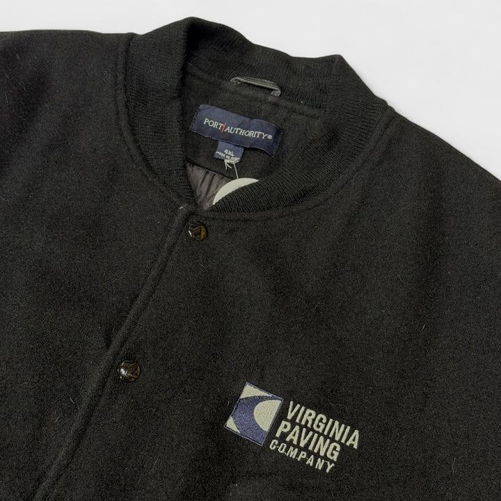 Port Authority "Virginia Pavine Company" Varsity Jacket black 4XL