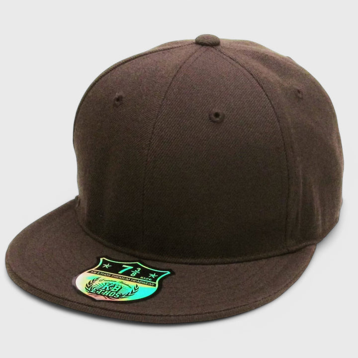 KB Ethos Fitted Flat Brim cap brown - Shop-Tetuan