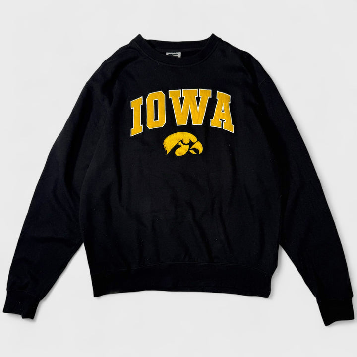 Stadium Athletics Iowa Hawkeyes American Football crewneck black L