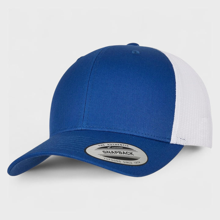 The Classics Yupoong Retro 2-tone trucker cap royal/white - Shop-Tetuan