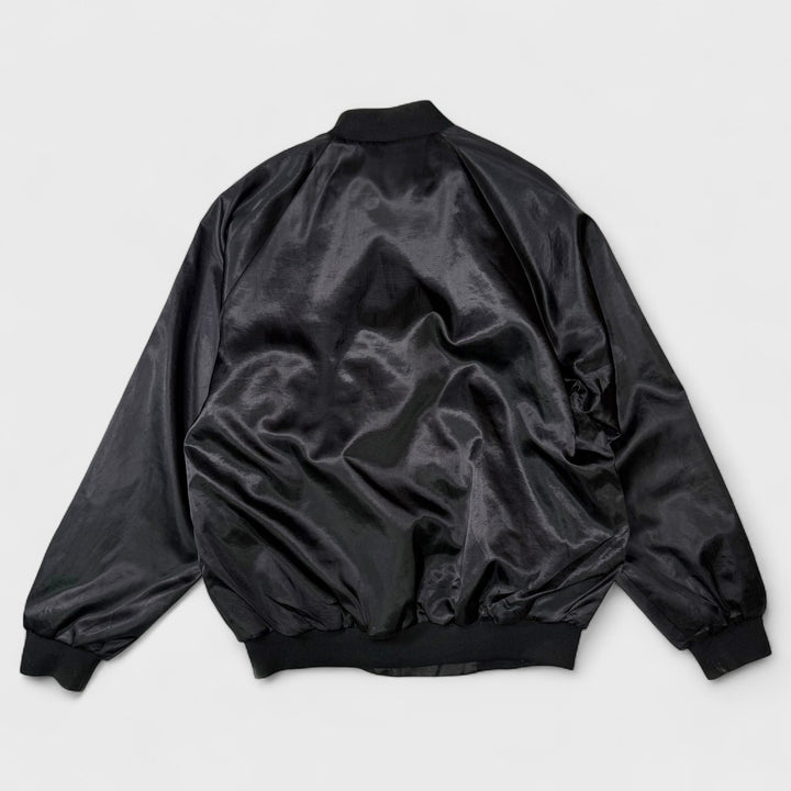 Cardinal The City of El Paso Texas Satin Baseball Jacket black