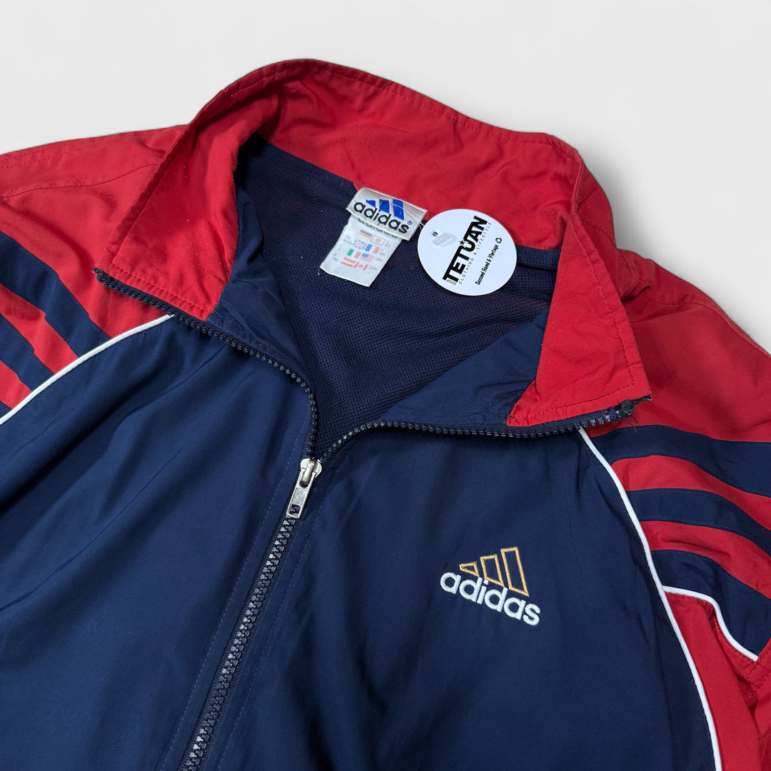 Adidas 90s Vintage Track Jacket red/navy L - Shop-Tetuan