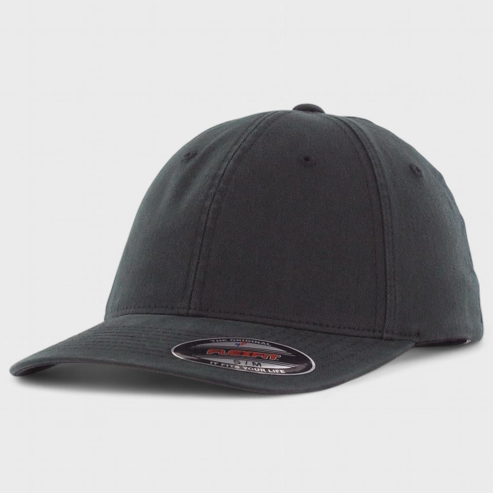 Flexfit Garment Washed cotton cap black - Shop-Tetuan
