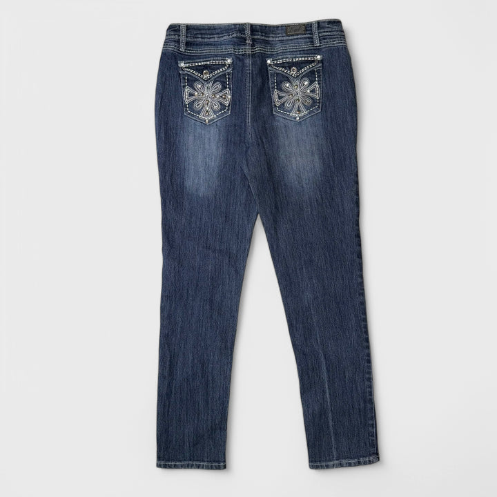 Earl Womens Y2K Jeans blue 12
