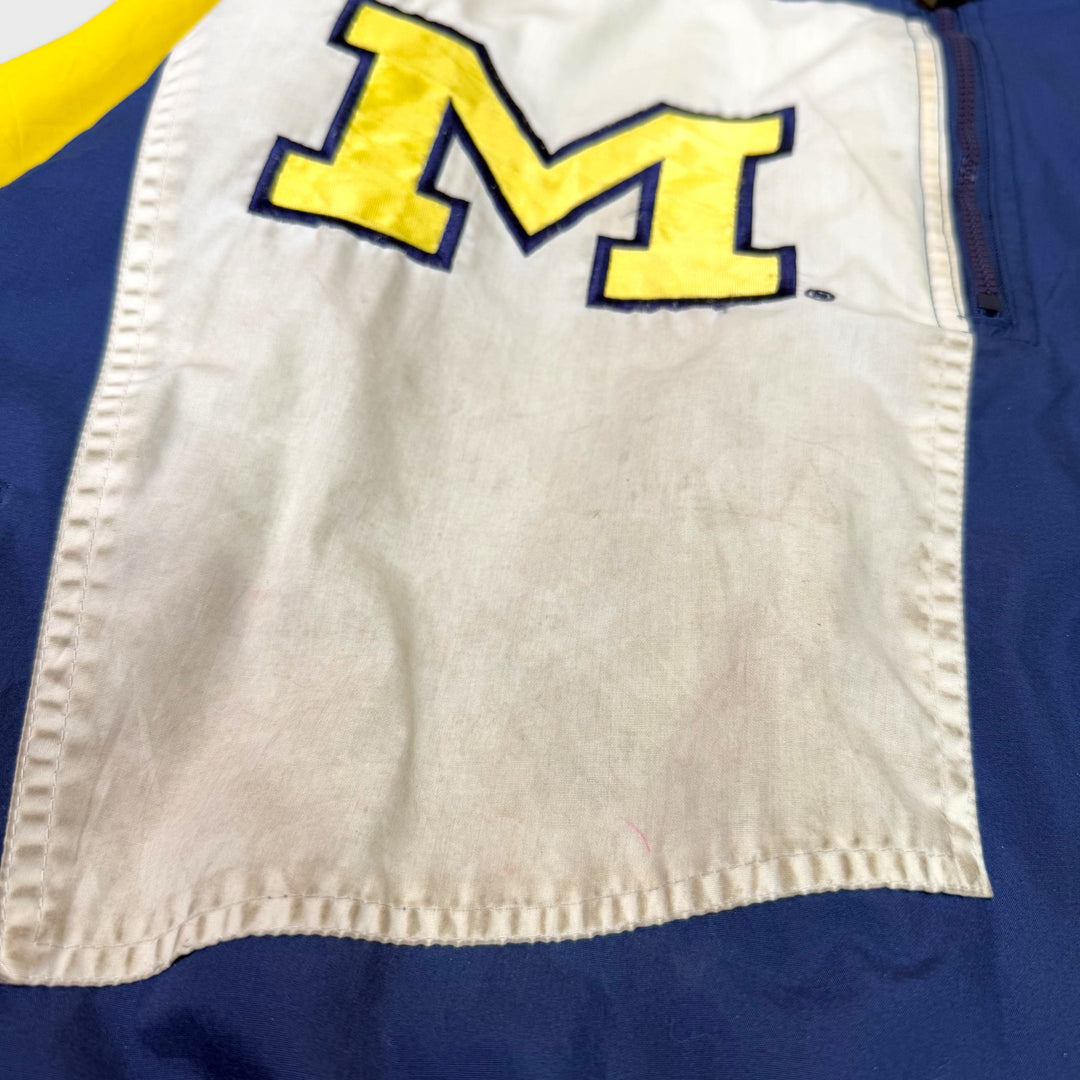 Pro Player 90s Michigan Wolverines Jacket navy/yellow L - Shop-Tetuan