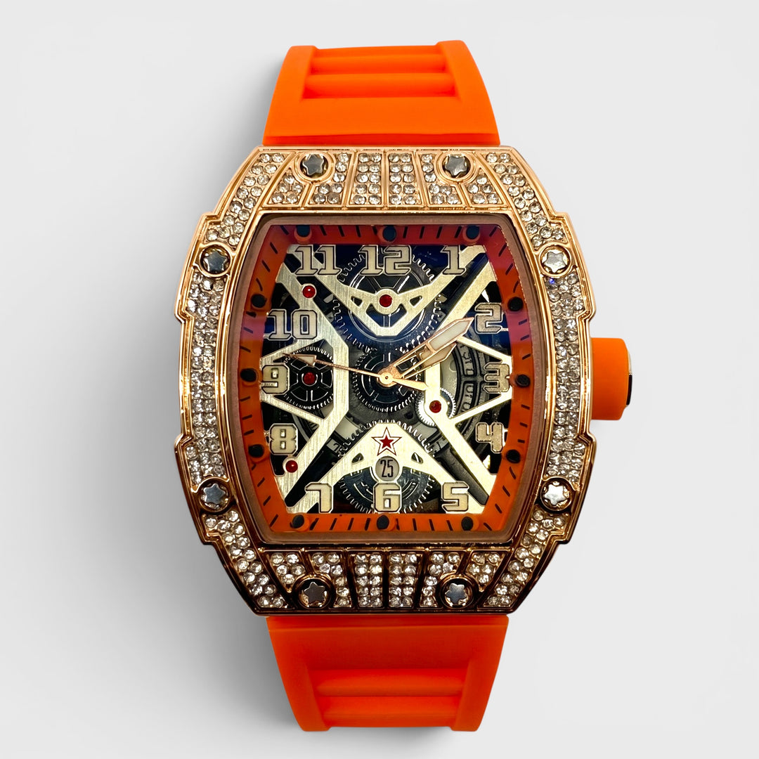 NY London RM Stone Watch orange