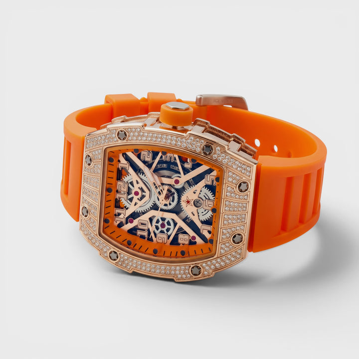 NY London RM Stone Watch orange