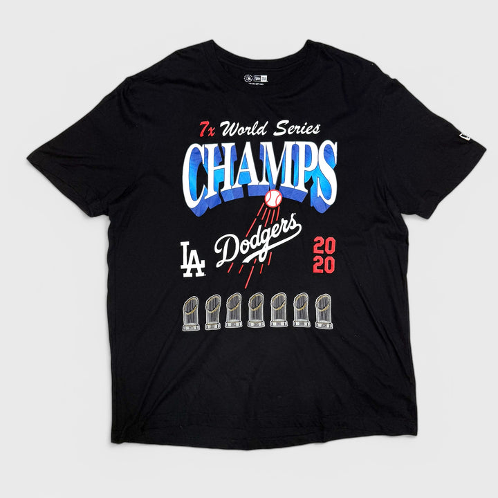 New Era World Series Champs LA Dodgers black tee