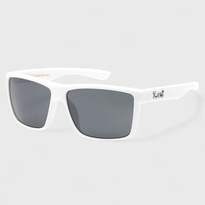 Locs Rectangle White Frame Sunglasses white - Shop-Tetuan