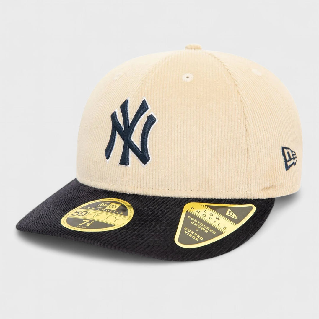 New Era Cord Low Profile 59Fifty NY Yankees light beige/navy - Shop-Tetuan