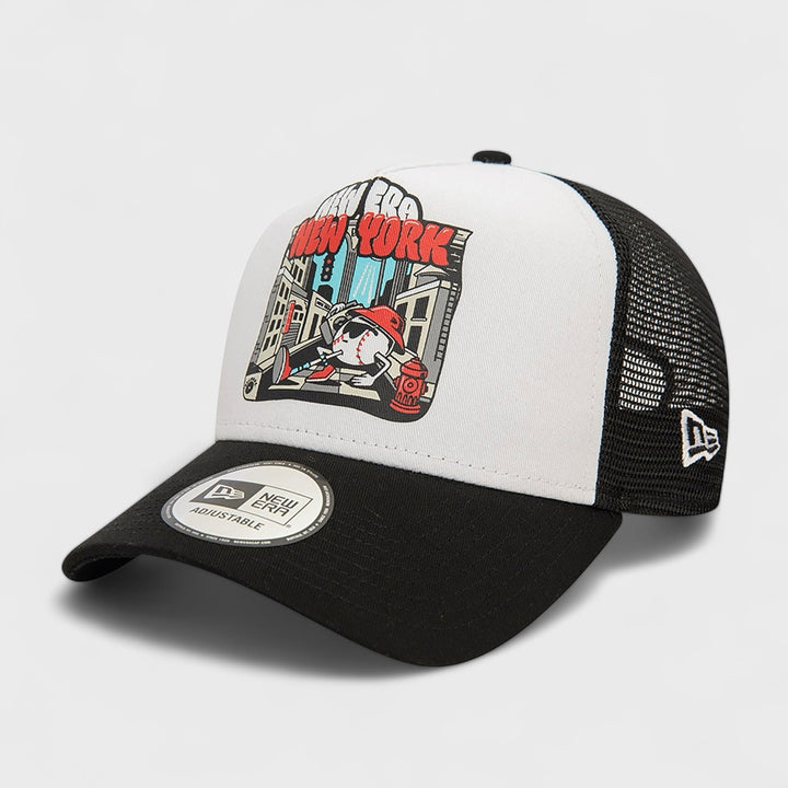 New Era Graphic Print 9Forty E-Frame New York black/white - Shop-Tetuan