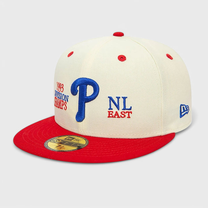 New Era MLB 93 Division Chrome White 59Fifty P Phillies white/red - Shop-Tetuan