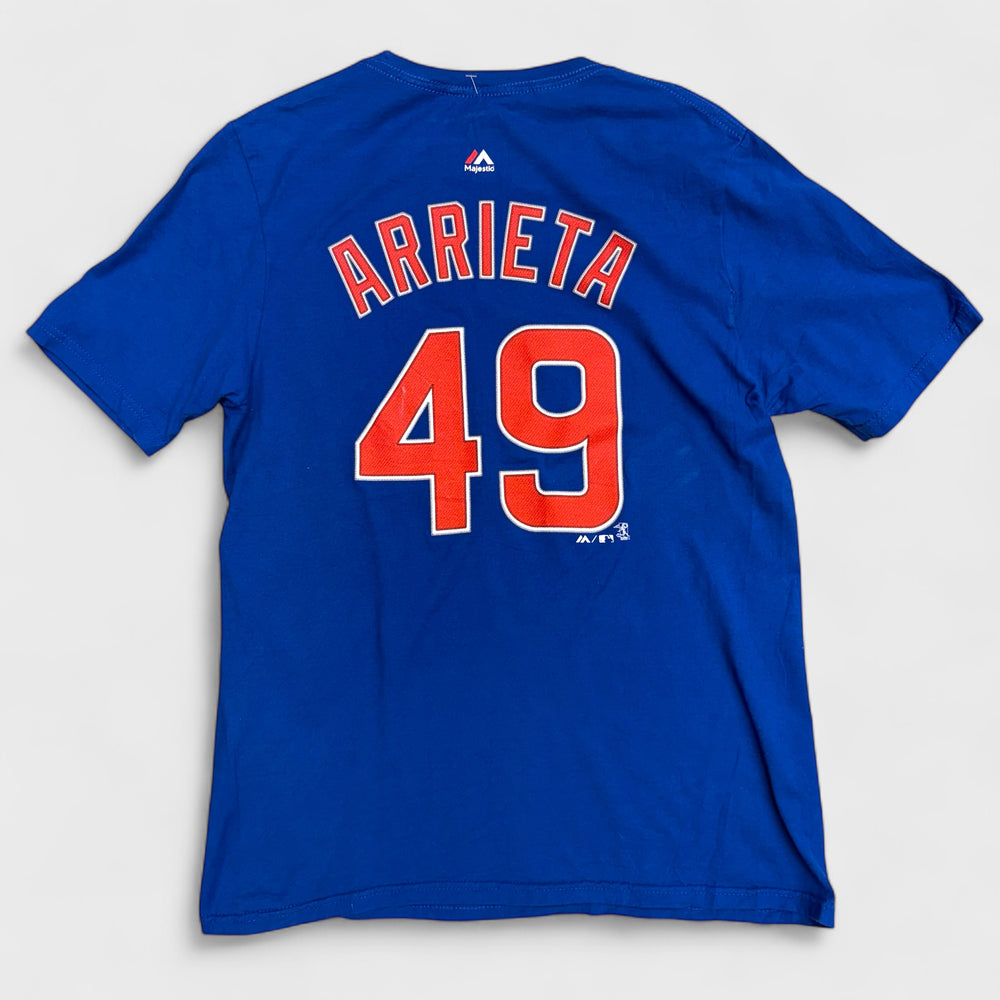 Majestic Chicago Cubs "Arrieta" #49 Tee royal blue XL (youth) - Shop-Tetuan