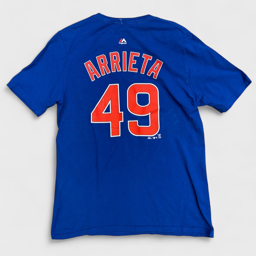 Majestic Chicago Cubs "Arrieta" #49 Tee royal blue XL (youth) - Shop-Tetuan