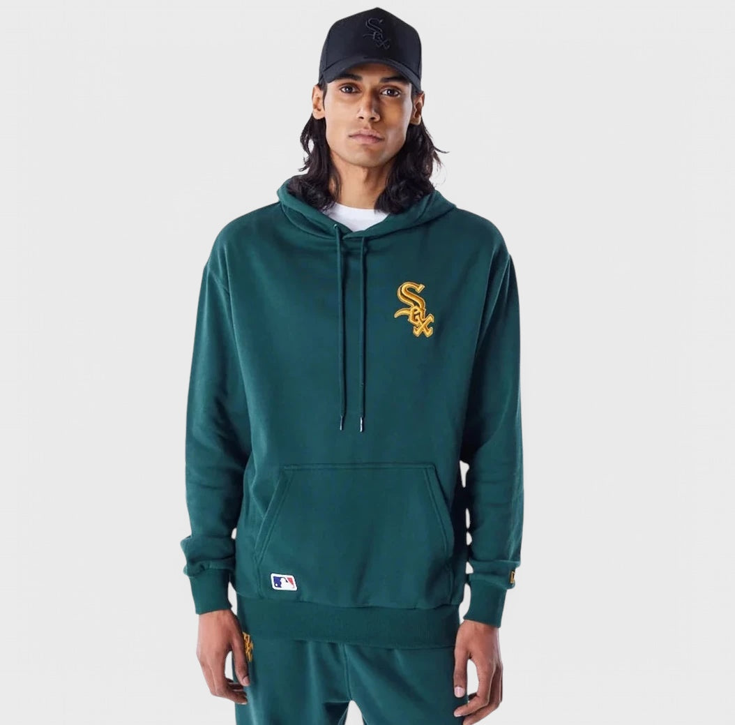 New Era League Essential Oversized Pullover Hoodie C. White Sox dark green - Shop-Tetuan