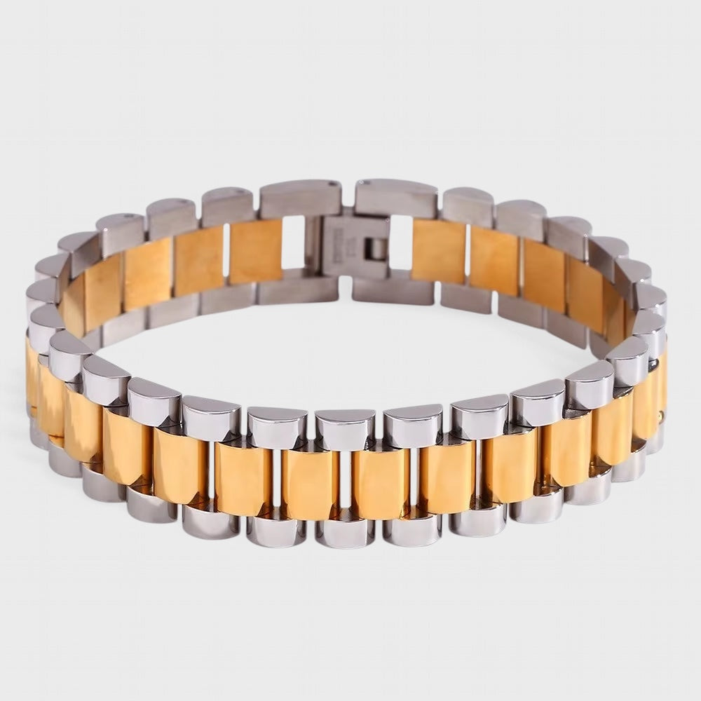 Watch Strap Bracelet gold/steel