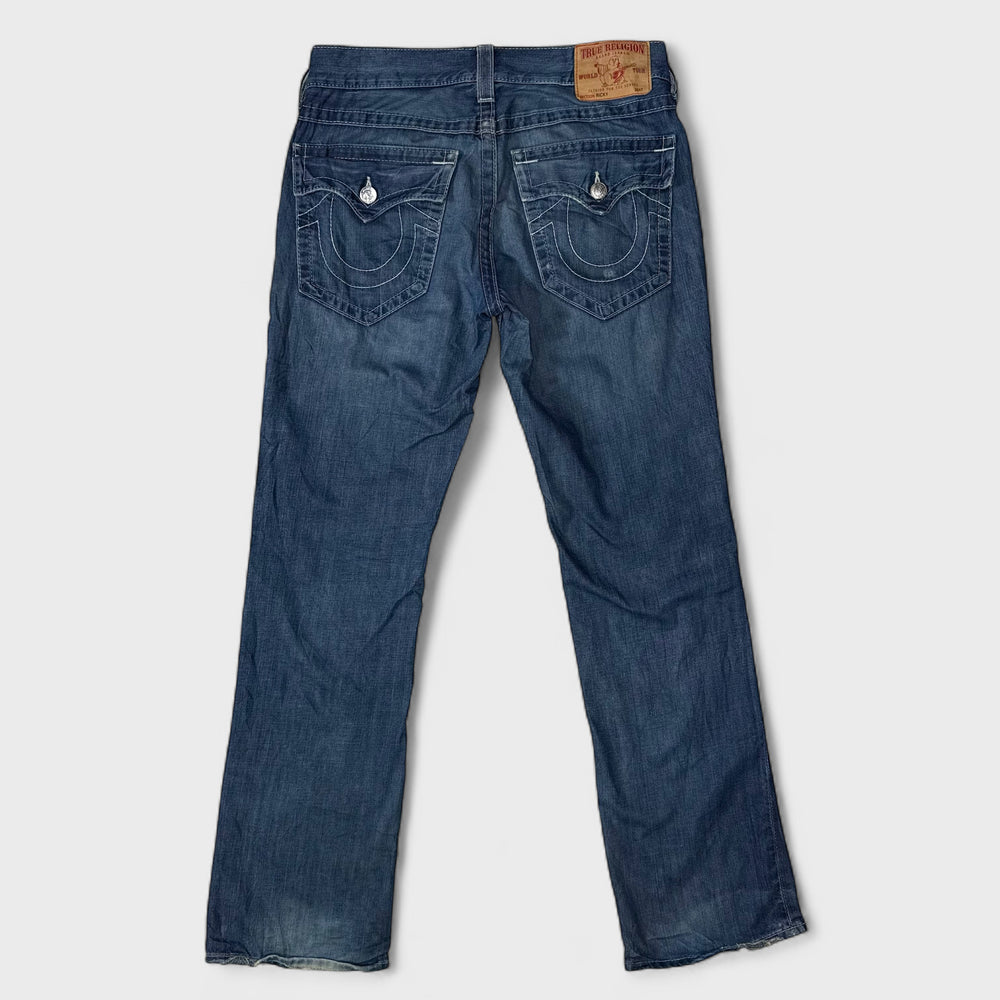 True Religion Ricky Straight Jeans mid blue 32 - Shop-Tetuan