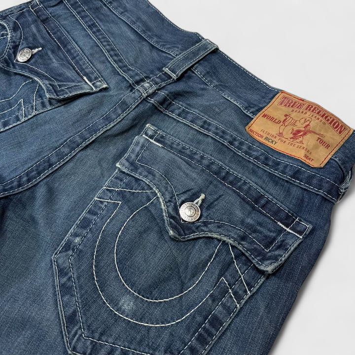 True Religion Ricky Straight Jeans mid blue 32 - Shop-Tetuan