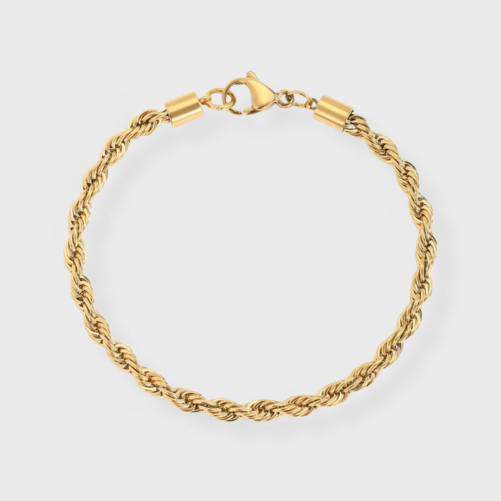 Cordell Twisted Rope Bracelets 5mm gold - Shop-Tetuan