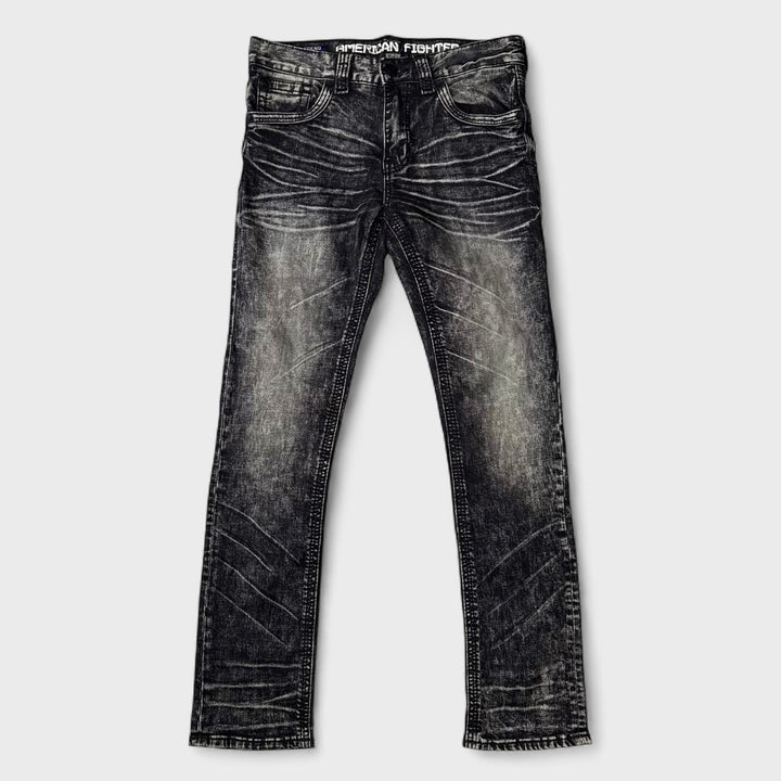 American Fighter Legend Slim Straight jeans black 31 - Shop-Tetuan