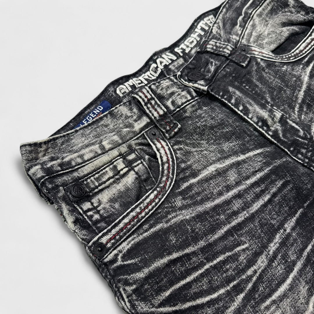 American Fighter Legend Slim Straight jeans black 31 - Shop-Tetuan