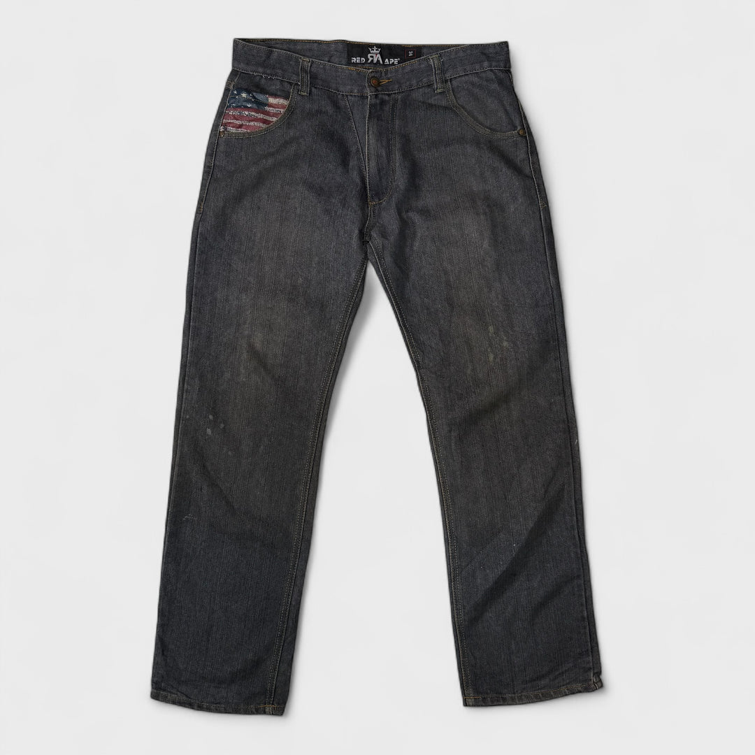 Red Ape Patches Jeans black 34 - Shop-Tetuan