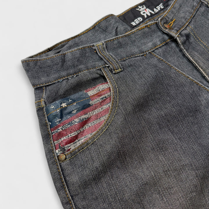 Red Ape Patches Jeans black 34 - Shop-Tetuan