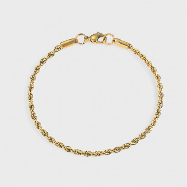 Cordell Twisted Rope Bracelets 4mm gold - Shop-Tetuan