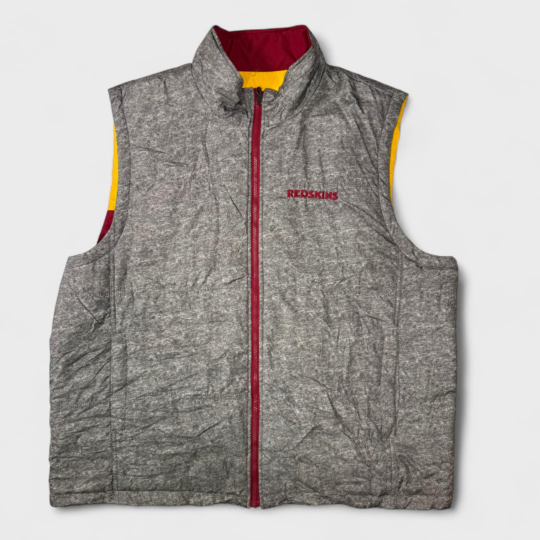 G-III Apparel Group NFL Reversible Vintage Washington Redskins Vest maroon/grey 3XL - Shop-Tetuan