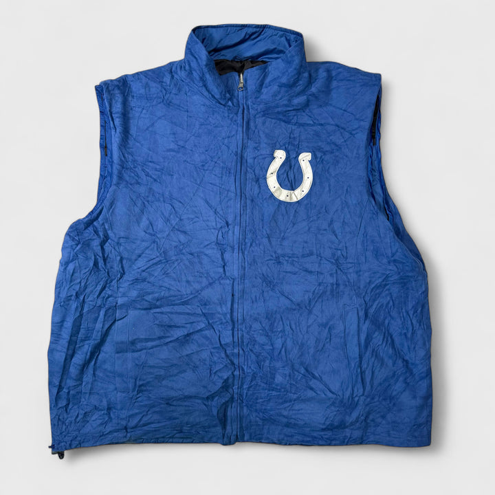 G-III Apparel Group NFL Reversible Indianapolis Colts Vest royal blue XL - Shop-Tetuan